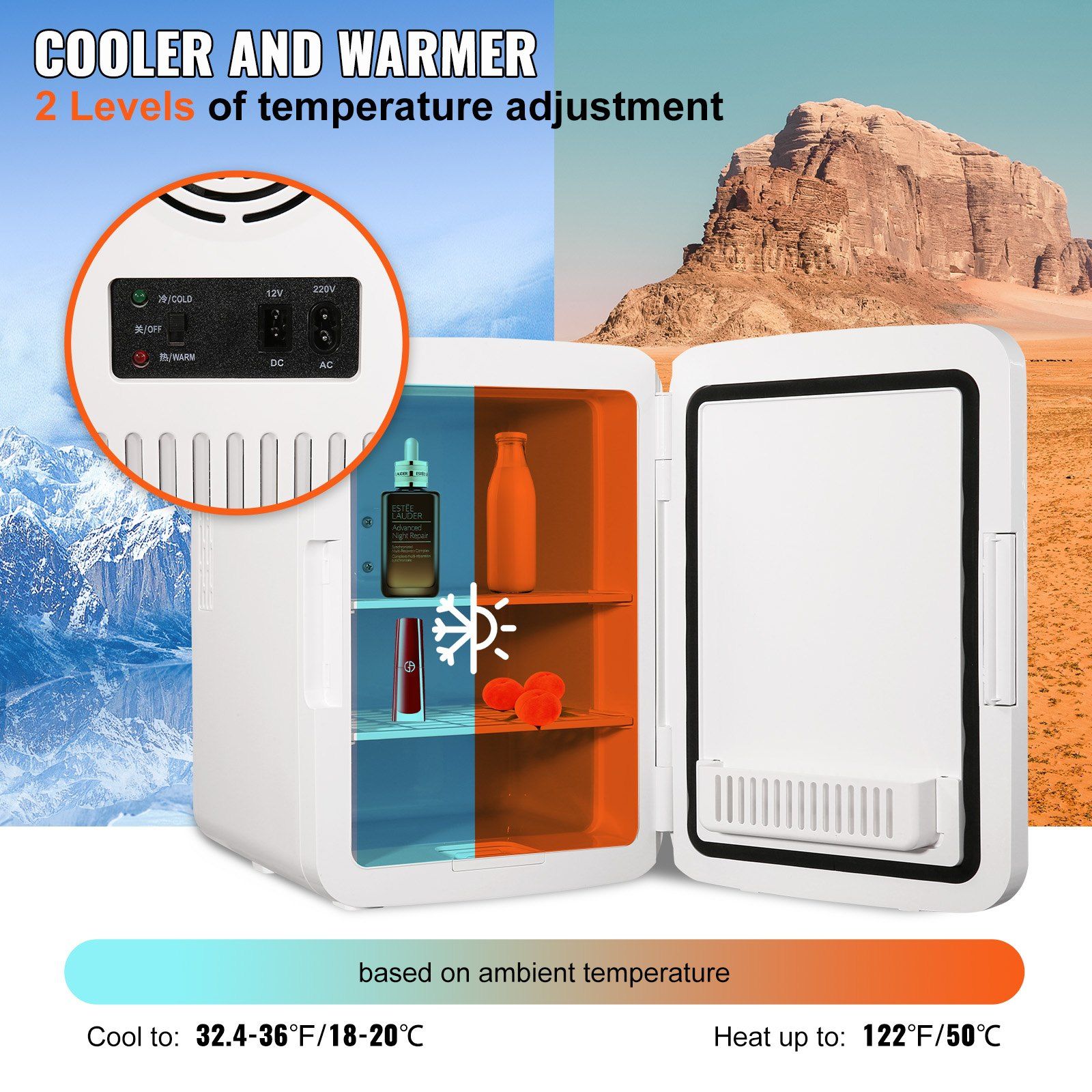 Mini refrigerador portátil de  - Luxury Skincare Fridge reseña y precio